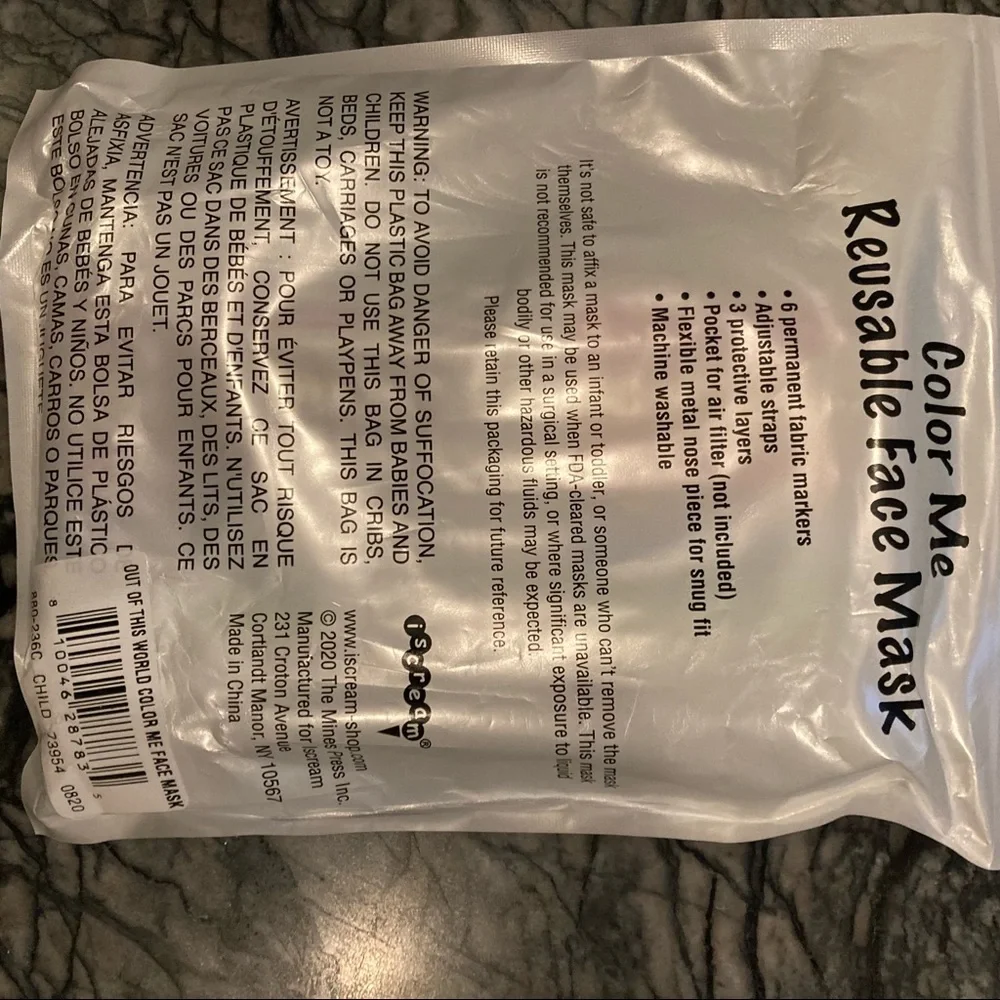 ISCREAM “Color Me” Face Mask - Picture 4 of 4